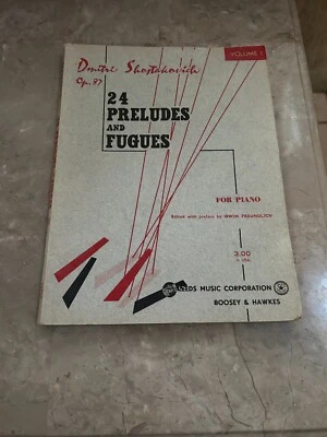Shostakovich: 24 Preludes & Fugues Op.87 Vol 1 (Nos 1–12) Piano Score B&H - Image 1 of 4