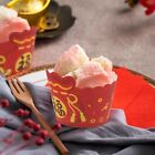 50pcs Lucky Bag Pattern Chinese New Year Paper Cake Cup  Wedding