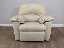 ARMCHAIR G Plan Chloe Cream Real Leather Chair Zip On Back Seat Arm Cushions