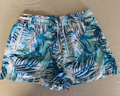 Pantalones cortos para mujer Ocean Pacific azul estampado tropical XL Foto 1 de 4