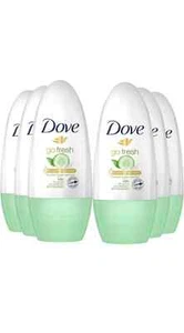 Dove Go Fresh Roll-On Anti-Perspirant Deodorant Cucumber 50ml x 6 - Picture 1 of 1