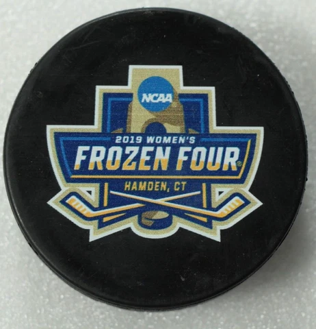 2019 Women's Frozen Four NCAA Hockey Puck Wisconsin Badgers Hamden Connecticut Cover