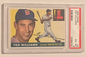 1955 Topps Ted Williams #2 PSA 6 EXMT Boston Red Sox