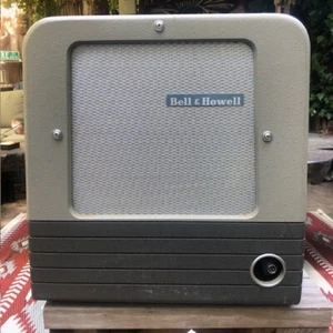 PRISTINE Bell and Howell vintage 1950's 12" projector speaker in Cab with cover - Picture 1 of 13