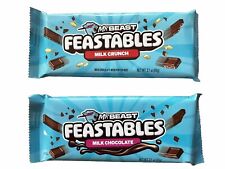 Neues AngebotMr. Beast Feastable Chocolate Bar NEW FORMULA Lot of 2 varieties