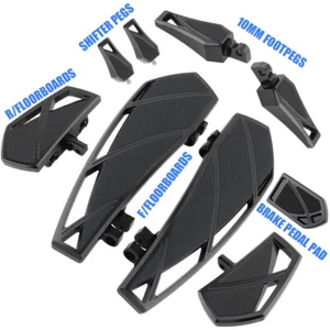 Phantom CNC Floorboards Footpegs Shifter Peg Pedal For Harley Touring Road Glide - Picture 1 of 14