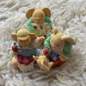 Vintage 1993 Hasen Figuren H.B. Von D.C.I. Osterhasen Wohndeko Keramik - Bild 1 von 5