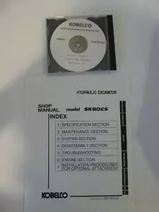 Kobelco SK80CS Hydraulic Excavator - Shop/Service Manual - Picture 1 of 6