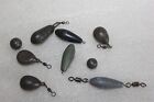 9 Carp Fishing Weights / Legers Pear, Bullet And Bombs