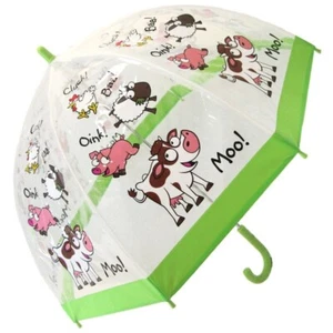 Bugzz PVC Dome Umbrella for Children - Farmyard - Picture 1 of 4