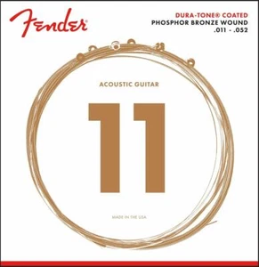 Fender 860CL Phosphor Bronze DuraTone Acoustic Guitar Strings CUSTOM LIGHT 11-52 - Picture 1 of 1