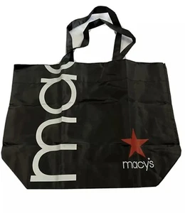6 PackNWT!! MACY's Folding Tote Bag Reusable Grocery Bag FREE Fast Shipping - Picture 1 of 3