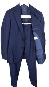 Suitsupply La Spalla Hombre Traje UK36R un Solo Pecho Azul Lana Pura 2 Pieza - Imagen 1 de 19