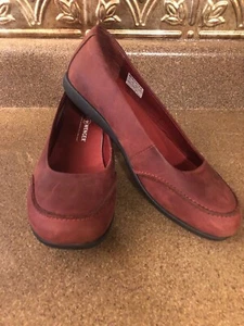 Wenger Womens 7 Mahogany Red Leather Driving Flats ~Nice! - Picture 1 of 6