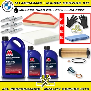 BMW M140i F20 F21 M240i F22 F23 B58 Major Service Kit + Plugs - Millers Oil 5w30 - Picture 1 of 1