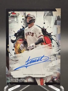 2024 Topps Finest Luis Matos RC Auto San Francisco Giants - Picture 1 of 6