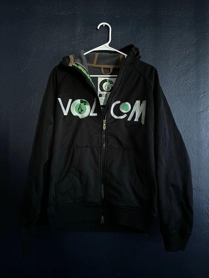 Volcom V Line Science Jacket Men Size S Black Full Zip Snow Boarding Skiing - Image 1 of 4