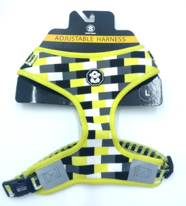Fresh Pawz Pet Dog Harness Adjustable Large Size Green White Black Reflective - Picture 1 of 4