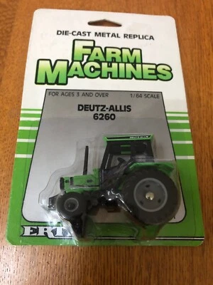 NEW 1986 ERTL FARM MACHINES DEUTZ-ALLIS 6260 TRACTOR 1/64 DIECAST #1241 - Image 1 of 4
