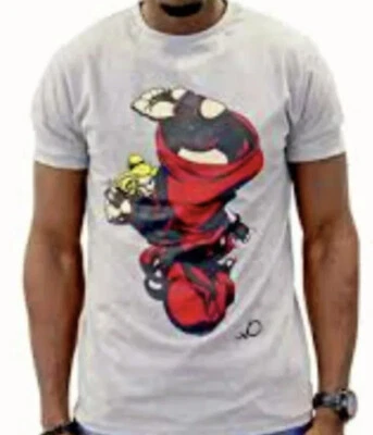 OFFICIAL STREETFIGHTER KEN HURRICANE HEAT RUSH TSHIRT GREY SIZE M MEDIUM UK NEW  - Image 1 of 4