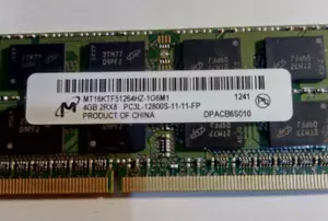4GB PC3L-12800S (DDR3L-1600) Micron Laptop RAM MT16KTF51264HZ Memory 1.35V - Picture 1 of 1
