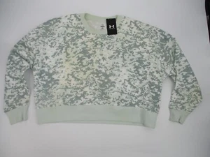 Under Armour Womens Sweater Large Multi Color Rival Fleece Camo Crew Athletic - Picture 1 of 18