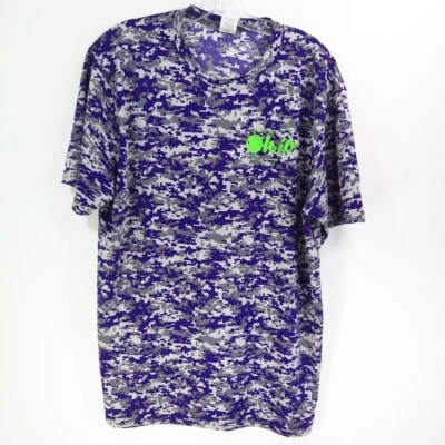 Camiseta Augusta Sportswear OHIO Bowling Logo Manga Corta Digital Camuflada Talla L Foto 1 de 4