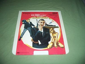 Goldfnger 007 Sean Connery 1981 CED Videodisc Movie Tape Vintage - Imagen 1 de 2