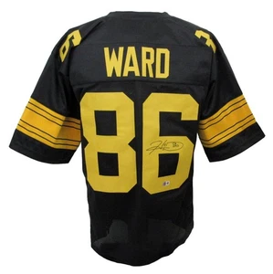 Hines Ward Signed/Autographed Steelers Black/Yellow Custom Jersey Beckett 194777 - Picture 1 of 5