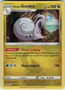 Hisuian Goodra 134/196 Holo Near Mint SWSH11: Lost Origin Pokemon card - Bild 1 von 2