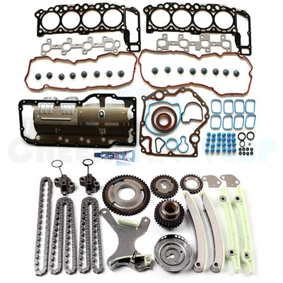 Timing Chain Kit Head Gasket Set for Jeep Commander Dodge Dakota Mitsubishi V8 - Imagen 1 de 4