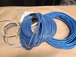 Lot CAT5e Cable 24AWG 4 Pair Solid Bare Copper 4/24, Windy City, Cable Matters - Picture 1 of 9