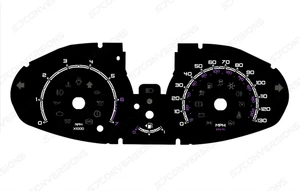 Ford Fiesta Mk7 Prefacelift Petrol Plain Dial Cards 8 Colours Gauges - Picture 1 of 8