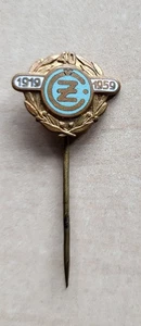 Vintage Esmalte CZ 40 Años Jubileo 1959 Moto Pin Insignia - Imagen 1 de 2