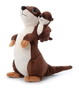 The Petting Zoo Mom and Baby River Otter Stuffed Animal, Gifts for , Pocketz ... - Picture 1 of 9