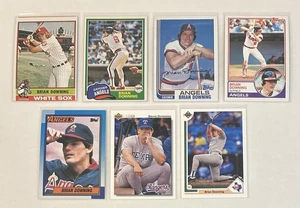 BRIAN DOWNING 7 Card Lot w/ 1976 Topps Miscut | White Sox ~ Angels ~ Rangers - Picture 1 of 2