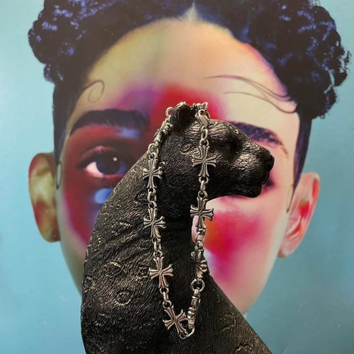 CHROME HEARTS Bracciale unisex cuori cromati "Saint II"