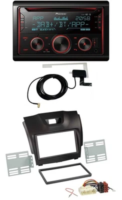 Pioneer 2DIN MP3 DAB USB CD Bluetooth Autoradio für Isuzu D-Max ab 2012 dunkelgr - Bild 1 von 4