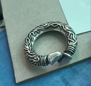 Retro Silber Personalisiert Kreativ Penis Doppel Eichel Öffnungsring Verstellbar - Bild 1 von 6
