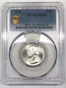 1936 P Silber Washington Quarter PCGS MS-66 - Bild 1 von 4