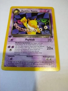 Super Rare Dark Hypno Dunkles 1st Edition 26/82 Team Rocket German Rare - Picture 1 of 5