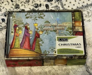 Christmas Cards Lang PEACE ON EARTH GOODWILL TOWARDS ALL 12 Cards NIB 2016 - Picture 1 of 8