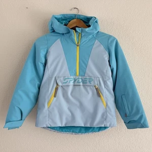 Spyder Kaia Anorak Jacke isoliert Half Zip Mädchen Gr. 10 1/2 Zip Kapuze Ski - Bild 1 von 16