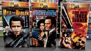 3 NEW Blaxploitation VHS Soul Cinema Fred Williamson Pam Grier Isaac Hayes - Picture 1 of 10