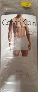 [NEU] Calvin Klein Herren Boxershorts Medium Cotton Classic Fit 4er Pack - Schwarz - Bild 1 von 2