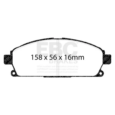 Pastillas de freno EBC Brakes UD691 Ultimax para 96-06 MDX Pathfinder Q45 QX4 Foto 1 de 3