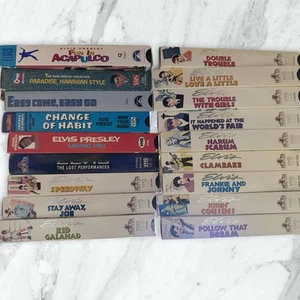 Elvis Presley 18 VHS Tapes Collection MGM Paramount Collection No Duplicates - Picture 1 of 6