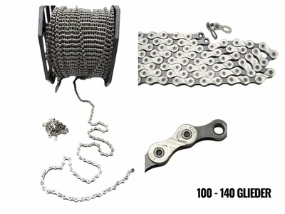 KMC X9 Kette 9-fach Fahrradkette Schaltungskette inkl. MissingLink Silber/Grau - Bild 1 von 4