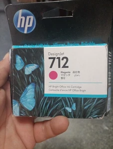 HP 712 Magenta 29ml Ink Cartridge Genuine (O2) - Zdjęcie 1 z 1
