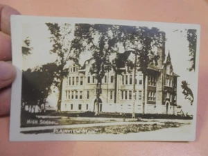 Vintage real photo Postcard High School, Plainview, Minn. Minnesota - Picture 1 of 3